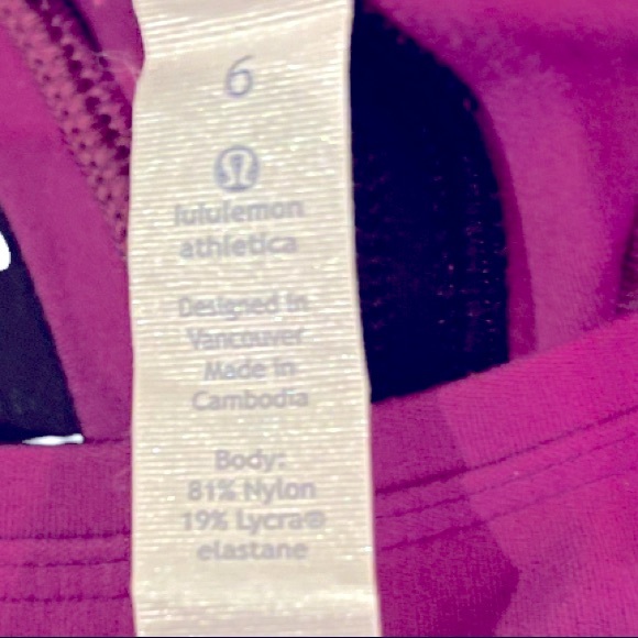 NWOT Lululemon Purple Performance Tank Top - Size 6 - Picture 3 of 6